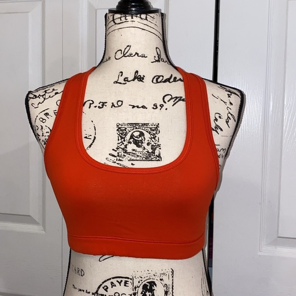 American Apparel Orange Racerback Sports Bra - Picture 6 of 8